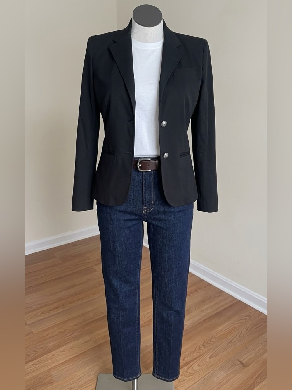 LAUREN Ralph Lauren Women’s Black Blazer Size 8 | Classic Tailored Work Jacket
